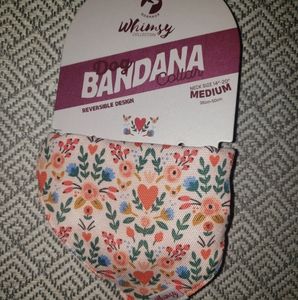 Floral Dog Collar Bandana Medium